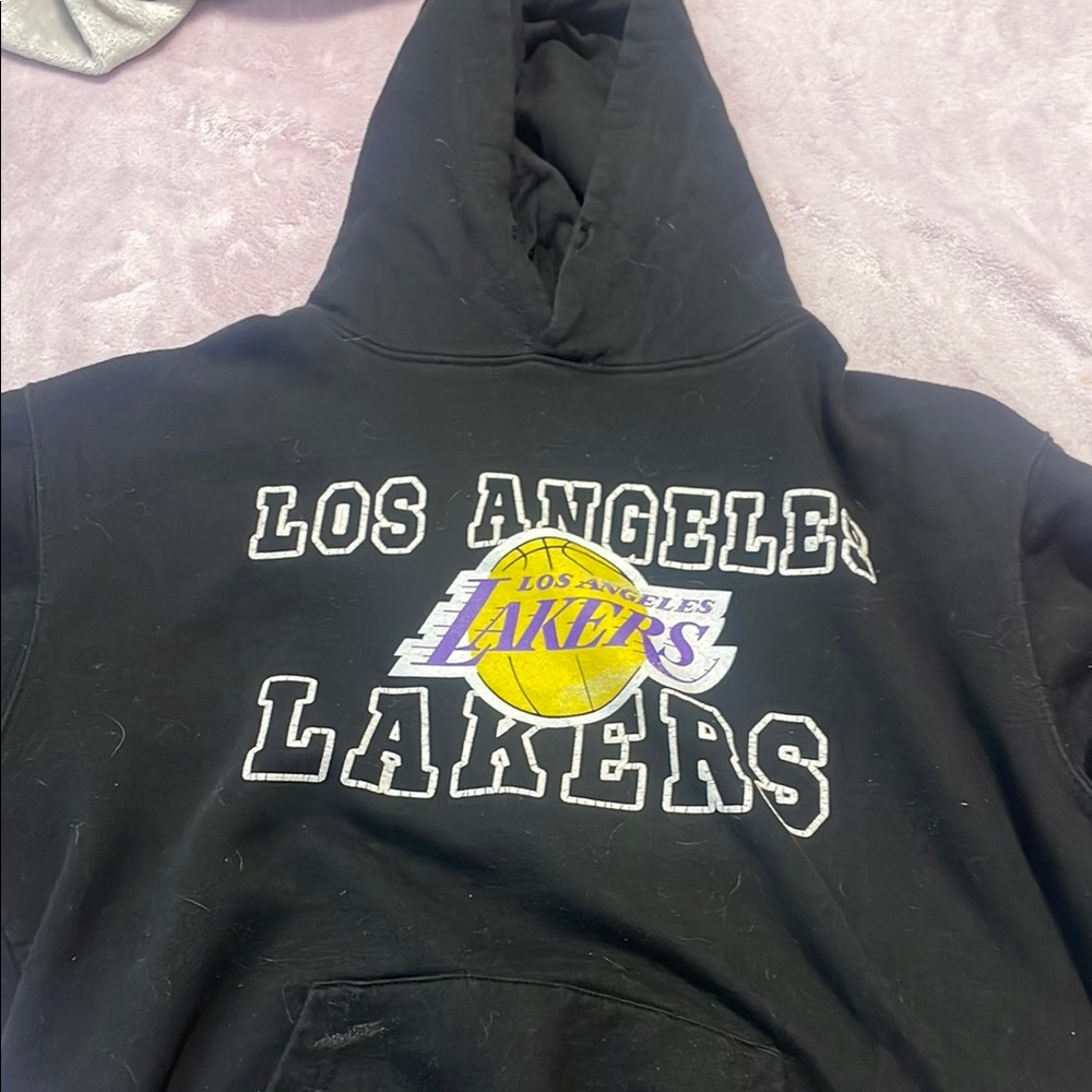 NBA Black Cotton-Blend Hoodie